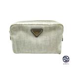 PRADA プラダ デニム DENIM BIANCO ポーチ 1NA021