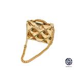 CHANEL シャネル ゴールドカラー マトラッセ バックモチーフ ブローチ 02P アクセサリー