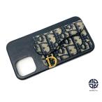 DIOR ディオール トロッター オブリーク ジャカード サドル アイフォンケース iPhone12proMAX