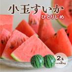 スイカ 熊本 ひとりじめ 2玉セット 1玉あたり約2kg 小玉すいか 九州 産地直送 ギフト プレゼント 贈答 お中元 お供え 4玉以上で 送料無料 まるかじり九州