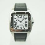 Cartier Santos100 ����ƥ��� ����ȥ�100 LM ������������쥶���٥�� ʬ���ݽ� ����Ź������ �����С��ۡ���� W20073X8 ����̵��