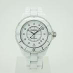 CHANEL ¥·¥ã¥Í¥ë J12 H1629 38mm ¥Û¥ï¥¤¥È12P¥À¥¤¥äʸ»úÈ× ¥Û¥ï¥¤¥È¥»¥é¥ß¥Ã¥¯ ¼«Æ°´¬ ¥á¥ó¥º Àµµ¬¥Ö¥Æ¥£¥Ã¥¯¹ØÆþÉÊ ÏÓ»þ·× Á÷ÎÁ̵ÎÁ