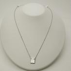 Yahoo! Yahoo!ショッピング(ヤフー ショッピング)GUCCI グッチ Ag925 スクエアプレート タグ ネックレス ペンダント アクセサリー メンズ レディース シルバー