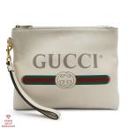 GUCCI Gucci Gucci принт клатч 572770 машина fs gold оттенок белого × античный Gold металлические принадлежности [ круг десять тысяч качество магазин ]
