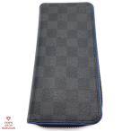 LOUIS VUITTON ルイ ヴィトン ダミエグラフィット ジッピーウォレット ヴェルティカル N64436 シルバー金具 【丸万質舗】