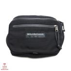  Balenciaga Explorer ремень упаковка 482389 9D045 1000 нейлон черный × стальной ru ткань to сумка [ круг десять тысяч качество магазин ]