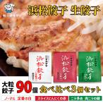 チルド浜松餃子売上No.1の「マルマツ」冷凍生餃子。　餃子 90個 浜松餃子 家庭用 マルマツ 食べ比べ 定番の白 にんにくの赤 肉ニラの緑 冷凍生餃子 国産素材主原料 ぎょうざ 3種類 お取り寄せ