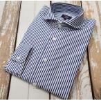 ショッピングマルニ マルニオリジナル 長袖シャツ　/　ストライプ(ネイビー)