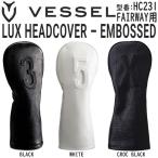 VESSEL ベゼル LUX HEADCOVER EMBOSSED 天然皮革製ヘ