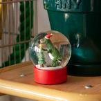 DULTON ダルトン DINOSAUR SNOWGLOBE ダイナソー スノーグローブ スノードーム 恐竜 クリスマス サンタクロース
