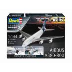 ドイツレベル 1/144 レベルテクニックシリーズ エアバス A380-800 プラモデル 00453