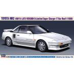ハセガワ HC45 1/24スケール  ヒストリックカーシリーズ トヨタ MR2（AW11） 後期型 G-リミテッド スーパーチャージャー（Tバールーフ） プラモデル組立キット