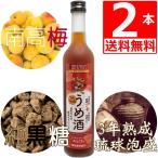 琉球泡盛 新里酒造 黒糖梅酒 12度 500ml×2本 湧川商会PB 島ー小ー 熟成3年古酒仕込み 南高梅 沖縄県産純黒糖 Plum wine