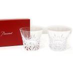 【美品】 Baccarat バカラ カットグラス ペアセット  2023年 エクラ クリスタルガラス タンブラー コップ ロックグラス クリア  ロゴマーク入り　中古