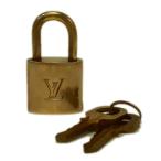 Yahoo! Yahoo!ショッピング(ヤフー ショッピング)ルイ・ヴィトン LOUIS VUITTON　パドロック キー  ゴールドカラー かぎ 鍵 南京錠 アクセサリー ブランド小物 ネックレストップ ペンダント ネコポス発送 中古