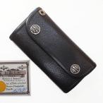 ビルウォールレザー Bill Wall Leather ラージカレンシー レザーウォレット W906 シルク刺繍カスタム スナップボタン 3つ折り長財布 グロメット付き BWL 中古