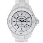 シャネル CHANEL J12 38MM H0970 ホワイトセラミック 自動巻き オートマチック メンズウォッチ Gカード付属 中古