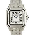 【美品】カルティエ Cartier パンテール ドゥ カルティエ MM　WSPN0007　ステンケース ホワイト文字盤 レディースウォッチ クォーツ 腕時計 SS QZ 中古