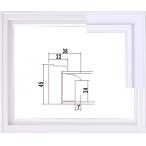 油額7753 F20キャンパス(727mmX606mm) ホワイト 全サイズUVカットアクリル仕様 キャンパス23mm対応