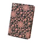 ショッピングクレマチス 印伝 甲州印伝 印傳屋 上原勇七 パスケース 定期入れ icカードケース 2527 クレマチス 黒地×ピンク漆 鹿革 本革 レザー 花柄 ブランド YM01