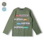 ~4/15まで送料無料 子供服 moujonjon (ムージョンジョン) 日本製東急電鉄電車プリント長袖Tシャツ・ロンT キッズ 男の子 F50811