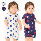  повторный снижение цены 25 лето SALE37%OFF цена moujonjon ( Moujonjon ) точка рисунок передний открытие короткий рукав детский комбинезон *T все 70cm,80cm M34700