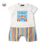  повторный снижение цены 25 лето SALE25%OFF цена ребенок одежда moujonjon ( Moujonjon ) Rainbow брюки переключатель короткий рукав детский комбинезон *T все 70cm,80cm M34703