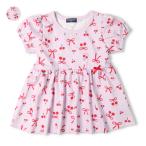 再値下げ 25夏SALE45%OFF価格 moujonjon (ムージョンジョン) リボン・さくらんぼ総柄チュニックＴシャツ M44844