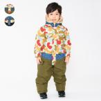 ショッピングジャンプスーツ 24秋冬SALE30%OFF価格子供服 moujonjon (ムージョンジョン) 恐竜・デニム柄スノーコンビ・スキーウェア M52782