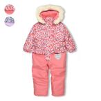 ショッピングつなぎ 24秋冬SALE30%OFF価格子供服 moujonjon (ムージョンジョン) 小花柄切替スノーコンビ・スキーウェア M62782