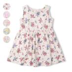子供服 WILL MERY (ウィルメリー) 【WEB限定】花・ドット・リボン柄総柄ワンピース 80cm 90cm 100cm 110cm 120cm 130cm N46381