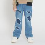 【再値下げ】【23秋冬SALE50%OFF価格】 Daddy Oh Daddy (ダディオダディ) ダメージデニムストレートパンツ・長ズボン キッズ 男の子 V51016