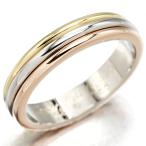 カルティエ Cartier スリーゴールド ウェディング リング K18YG/WG/PG #48 ゴールド750 スリーカラー 指輪 ブランド