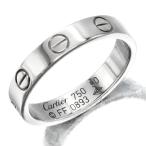 カルティエ Cartier ミニラブリング K18WG リング #50 ホワイトゴールド750 ブランド 指輪 ジュエリー LOVE 女性 レディース アクセサリー