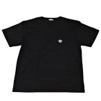 ディオール Dior クリーニング済み CDハート Tシャツ 半袖 ブラック 黒 サイズXXL 男性 メンズ トップス おしゃれ ブランド ファッション