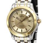 オメガ OMEGA シーマスター SS/YG メンズ腕時計 ゴールド文字盤 クォーツ 36mm 男性 Seamaster 生産終了モデル