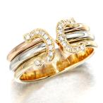 カルティエ Cartier 2C ダイヤモンド リング #51 K18YG/WG/PG スリーカラー ゴールド750 指輪 レディース 女性 プレゼント ブランド