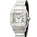 カルティエ Cartier サントス ガルべ SM W20054D6 シルバー文字盤 SS レディース腕時計 自動巻き 女性 誕生日 プレゼント ブランド