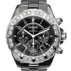シャネル CHANEL J12 H1178 黒文字盤 ブラックセラミック/SS 純正ダイヤベゼル メンズ腕時計 自動巻き 男性 誕生日 プレゼント ブランド