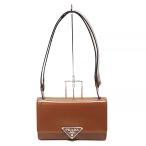 ショッピングプラダ プラダ PRADA ショルダーバッグ ブラウン 茶 ブラッシュドレザー 肩掛け 女性 レディース 誕生日 バースデー プレゼント ブランド