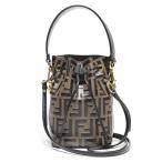 ショッピングフェンディ フェンディ FENDI モン トレゾール 8BS010A3ZGF13VK ミニショルダーバッグ ブラウン FF ズッカ レディース かわいい プレゼント ブランド