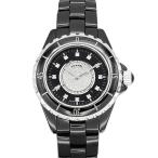 シャネル CHANEL J12 H2122 ブラック文字