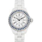 シャネル CHANEL H1179 J12 白セラミック ブルーサファイアベゼル クォーツ レディース _818451 ジェムラインジャパン - 公式サイト - / 美品 シャネル J12 H1179