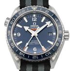 オメガ OMEGA シーマスター プラネットオーシャン 600M コーアクシャル クロノメーター GMT チタン 青文字盤 メンズ腕時計 自動巻き 中古