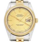 ロレックス ROLEX デイトジャスト 16233 S番 1993年製 シャンパンゴールド文字盤 SS/YG 自動巻き メンズ腕時計 中古