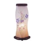 盆提灯 初盆 花梨 2号 桔梗 レインボーLED LED 岐阜提灯 盆ちょうちん ミニ コンパクト