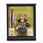  Boys' May Festival dolls . one light child large . case decoration sea (..) black small ... common carp . black coating gold back glass case decoration in the case compact stylish 
