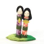 雛人形 ちりめん雛 ちりめん雛人形 つくし雛 コンパクト ちりめん リュウコドウ