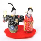 雛人形 ちりめん雛 ちりめん雛人形 立ち雛 コンパクト ちりめん リュウコドウ