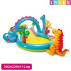 ショッピングプール すべり台 プール ディーノランド プレイセンター 302×229×112cm INTEX インテックス